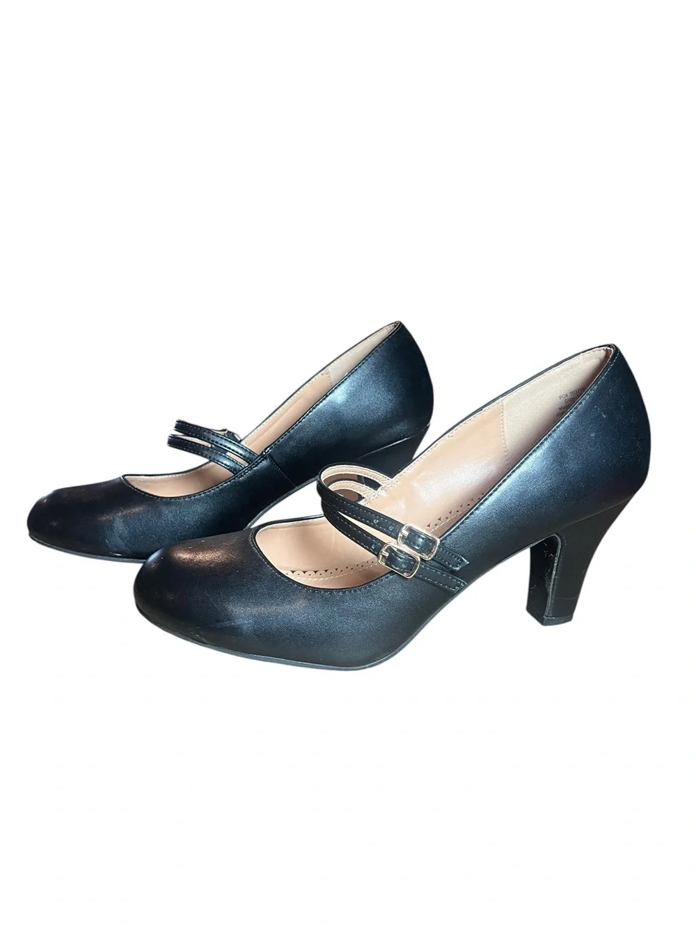 Journee Windy  Mary Jane High Heels Pump with Double Straps Size 10